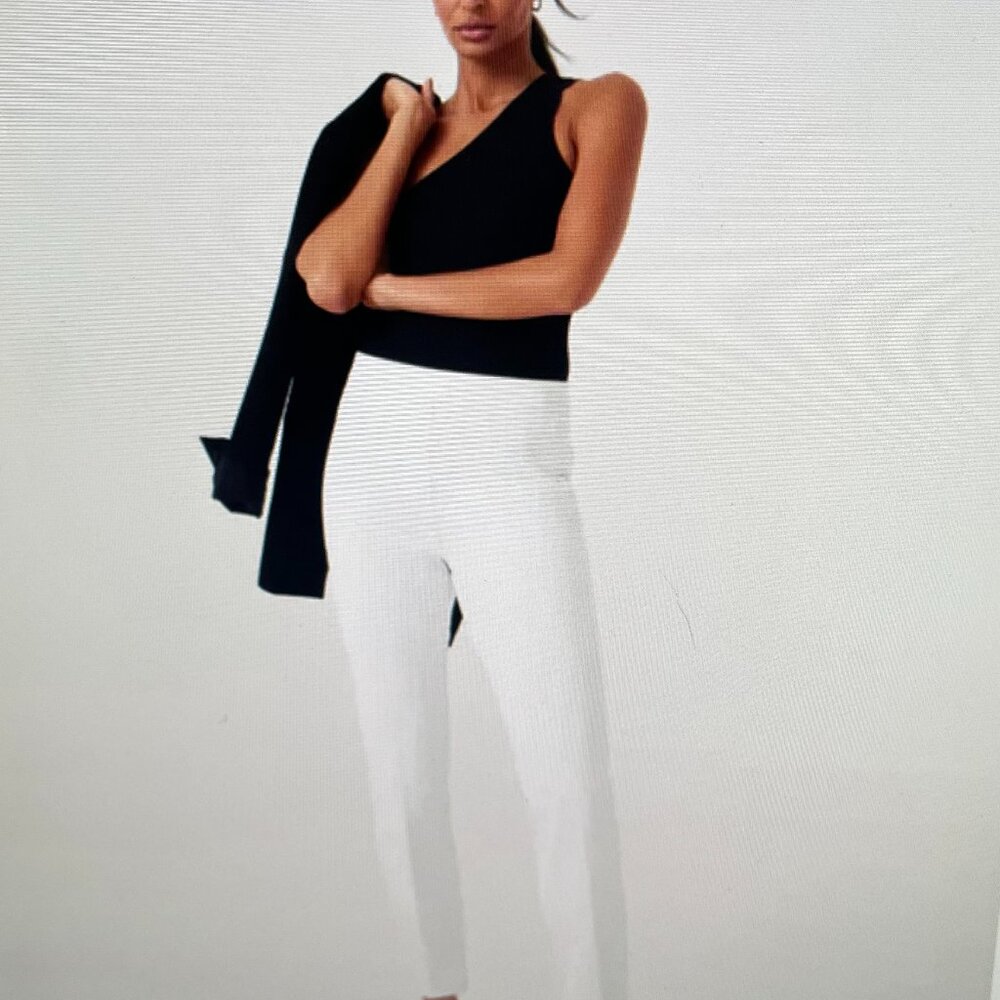 SPANX Slim Straight Pant Womens Size Medium Classic White NWT